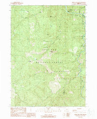 Horse Sign Butte Oregon Historical topographic map, 1:24000 scale, 7.5 X 7.5 Minute, Year 1989