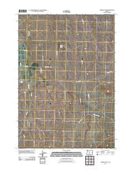 Horse Butte Oregon Historical topographic map, 1:24000 scale, 7.5 X 7.5 Minute, Year 2011