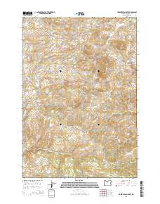 Horse Heaven Creek Oregon Current topographic map, 1:24000 scale, 7.5 X 7.5 Minute, Year 2014