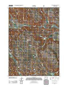 Horse Prairie Oregon Historical topographic map, 1:24000 scale, 7.5 X 7.5 Minute, Year 2011