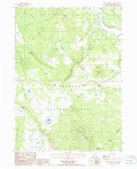 Horsefly Mountain Oregon Historical topographic map, 1:24000 scale, 7.5 X 7.5 Minute, Year 1988