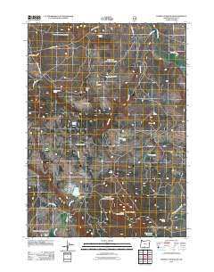 Horsefly Mountain Oregon Historical topographic map, 1:24000 scale, 7.5 X 7.5 Minute, Year 2011