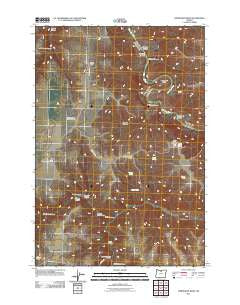 Horseshoe Bend Oregon Historical topographic map, 1:24000 scale, 7.5 X 7.5 Minute, Year 2011