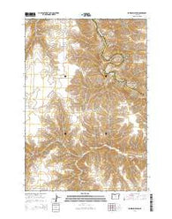 Horseshoe Bend Oregon Current topographic map, 1:24000 scale, 7.5 X 7.5 Minute, Year 2014