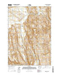 House Butte Oregon Current topographic map, 1:24000 scale, 7.5 X 7.5 Minute, Year 2014