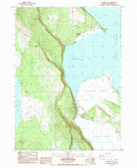 Howard Bay Oregon Historical topographic map, 1:24000 scale, 7.5 X 7.5 Minute, Year 1985