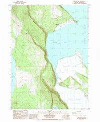 Howard Bay Oregon Historical topographic map, 1:24000 scale, 7.5 X 7.5 Minute, Year 1985