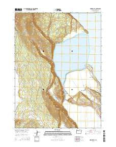 Howard Bay Oregon Current topographic map, 1:24000 scale, 7.5 X 7.5 Minute, Year 2014
