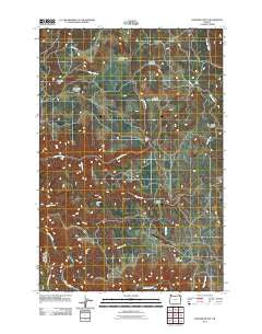 Howard Butte Oregon Historical topographic map, 1:24000 scale, 7.5 X 7.5 Minute, Year 2011