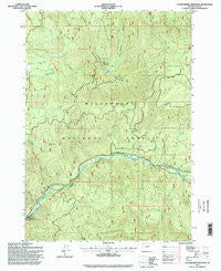 Huckleberry Mountain Oregon Historical topographic map, 1:24000 scale, 7.5 X 7.5 Minute, Year 1997