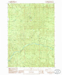 Huckleberry Mtn Oregon Historical topographic map, 1:24000 scale, 7.5 X 7.5 Minute, Year 1986