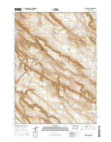 Hughet Spring Oregon Current topographic map, 1:24000 scale, 7.5 X 7.5 Minute, Year 2014