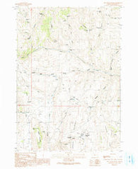 Hunter Mountain Oregon Historical topographic map, 1:24000 scale, 7.5 X 7.5 Minute, Year 1990