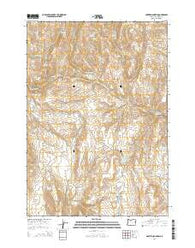 Hunter Mountain Oregon Current topographic map, 1:24000 scale, 7.5 X 7.5 Minute, Year 2014