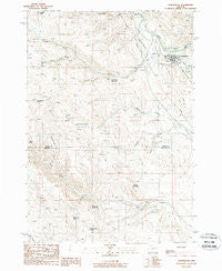 Huntington Oregon Historical topographic map, 1:24000 scale, 7.5 X 7.5 Minute, Year 1988