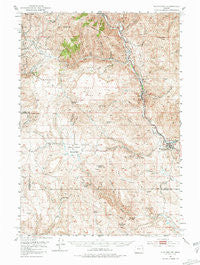 Huntington Oregon Historical topographic map, 1:62500 scale, 15 X 15 Minute, Year 1951