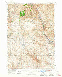 Huntington Oregon Historical topographic map, 1:62500 scale, 15 X 15 Minute, Year 1951
