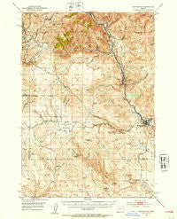 Huntington Oregon Historical topographic map, 1:62500 scale, 15 X 15 Minute, Year 1951