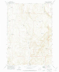 Hurley Flat Oregon Historical topographic map, 1:24000 scale, 7.5 X 7.5 Minute, Year 1972