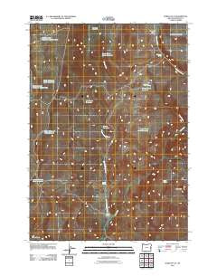 Hurley Flat Oregon Historical topographic map, 1:24000 scale, 7.5 X 7.5 Minute, Year 2011