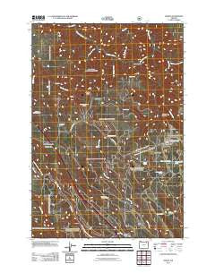 Huron Oregon Historical topographic map, 1:24000 scale, 7.5 X 7.5 Minute, Year 2011