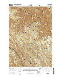 Huron Oregon Current topographic map, 1:24000 scale, 7.5 X 7.5 Minute, Year 2014