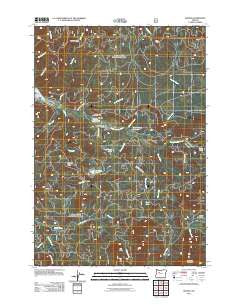 Idanha Oregon Historical topographic map, 1:24000 scale, 7.5 X 7.5 Minute, Year 2011