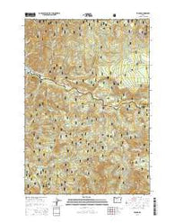 Idanha Oregon Current topographic map, 1:24000 scale, 7.5 X 7.5 Minute, Year 2014