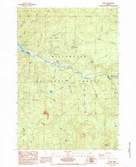 Idanha Oregon Historical topographic map, 1:24000 scale, 7.5 X 7.5 Minute, Year 1985