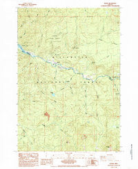 Idanha Oregon Historical topographic map, 1:24000 scale, 7.5 X 7.5 Minute, Year 1985