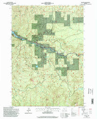 Idanha Oregon Historical topographic map, 1:24000 scale, 7.5 X 7.5 Minute, Year 1994