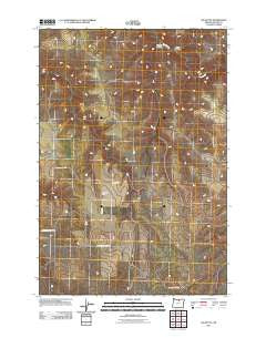 Igo Butte Oregon Historical topographic map, 1:24000 scale, 7.5 X 7.5 Minute, Year 2011