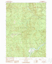 Illahe Oregon Historical topographic map, 1:24000 scale, 7.5 X 7.5 Minute, Year 1989