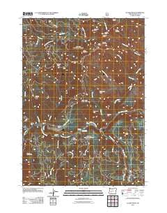 Illahee Rock Oregon Historical topographic map, 1:24000 scale, 7.5 X 7.5 Minute, Year 2011