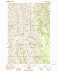 Imnaha Oregon Historical topographic map, 1:24000 scale, 7.5 X 7.5 Minute, Year 1990