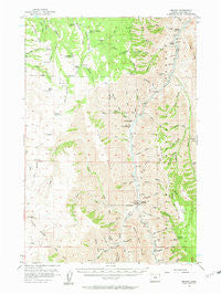 Imnaha Oregon Historical topographic map, 1:62500 scale, 15 X 15 Minute, Year 1954