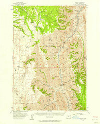 Imnaha Oregon Historical topographic map, 1:62500 scale, 15 X 15 Minute, Year 1954