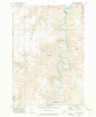 Indian Cove Oregon Historical topographic map, 1:24000 scale, 7.5 X 7.5 Minute, Year 1970