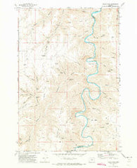 Indian Cove Oregon Historical topographic map, 1:24000 scale, 7.5 X 7.5 Minute, Year 1970