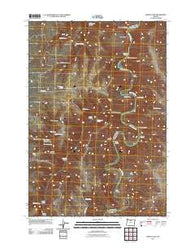Indian Cove Oregon Historical topographic map, 1:24000 scale, 7.5 X 7.5 Minute, Year 2011
