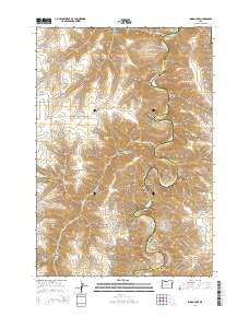 Indian Cove Oregon Current topographic map, 1:24000 scale, 7.5 X 7.5 Minute, Year 2014