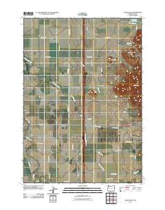 Indian Head Oregon Historical topographic map, 1:24000 scale, 7.5 X 7.5 Minute, Year 2011