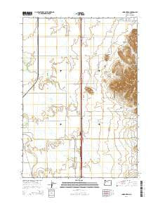 Indian Head Oregon Current topographic map, 1:24000 scale, 7.5 X 7.5 Minute, Year 2014
