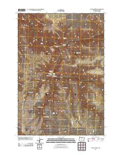 Indian Spring Oregon Historical topographic map, 1:24000 scale, 7.5 X 7.5 Minute, Year 2011