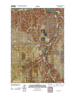 Ione South Oregon Historical topographic map, 1:24000 scale, 7.5 X 7.5 Minute, Year 2011
