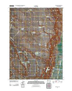 Irish Lake Oregon Historical topographic map, 1:24000 scale, 7.5 X 7.5 Minute, Year 2011