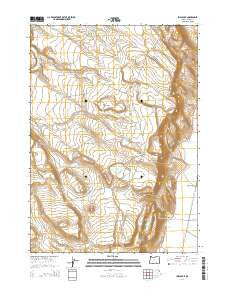 Irish Lake Oregon Current topographic map, 1:24000 scale, 7.5 X 7.5 Minute, Year 2014