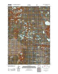 Irish Mountain Oregon Historical topographic map, 1:24000 scale, 7.5 X 7.5 Minute, Year 2011