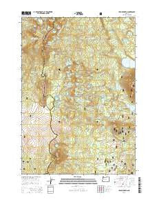 Irish Mountain Oregon Current topographic map, 1:24000 scale, 7.5 X 7.5 Minute, Year 2014