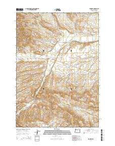 Ironside Oregon Current topographic map, 1:24000 scale, 7.5 X 7.5 Minute, Year 2014